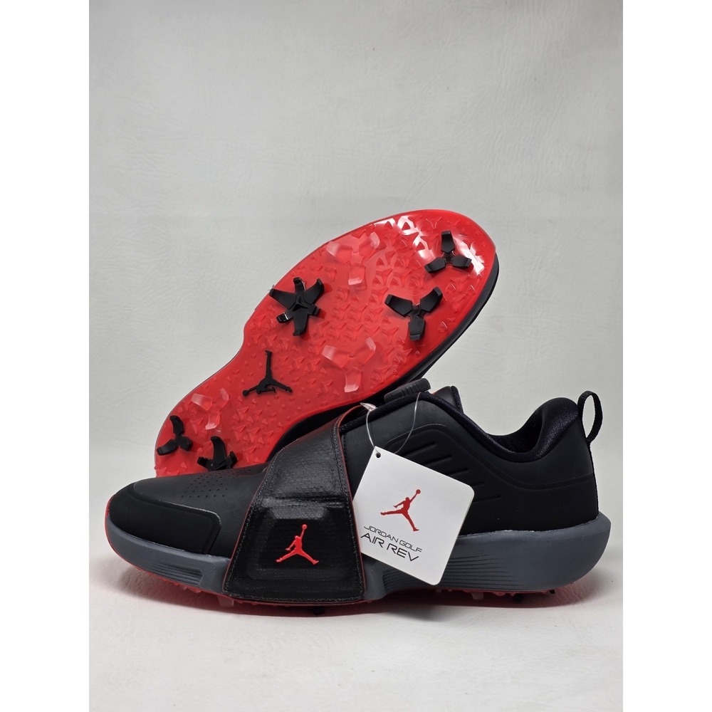 Nike Air Jordan Rev Golf Shoes Black Grey Infrared FV6338-001 Mens Size 9 New